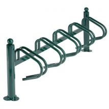Mottez - Ordenabicis new york pata metal redondo verde 5 bicicletas