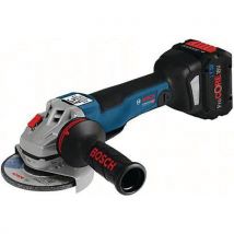 Bosch - Amoladora angular gws 18v-10 pc con 2 baterías 50 ah l-boxx