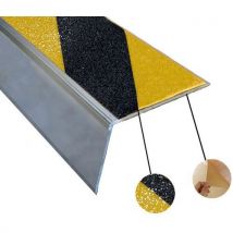 3000mm Longitud - Accesibilidad y Seguridad - Mamperlán Adhesivo Aluminio Antideslizante 60x46mm - Wattelez