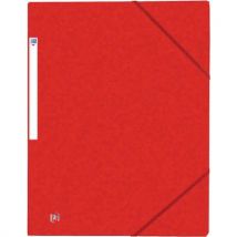 Elba - Carpeta con 3 solapas col:rojo mat:cartulina