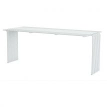 Urbantime - Mesa de acero inoxidable - blanco