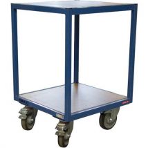 Fimm - Carro auxiliar con 2 bandejas de madera: capacidad 400 kg- fimm