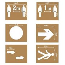 Ampere System - Kit de plantillas de distanciamiento social