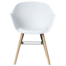 Meet By Paperflow - Sillas wiseman pata haya asiento blanco