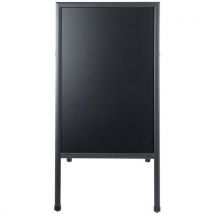 Bi-Silque - Caballete stop-acera de madera negra 120 x 60 cm - bi-silque