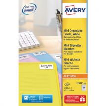 Avery - Lote de 6400 etiquetas blancas láser - 457 x 169 mm