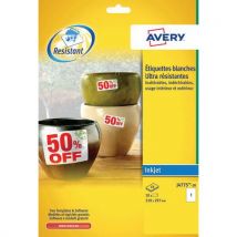 Avery - Etiqueta de poliéster ultrarre reffbte: j 4775 n etiq: 1