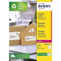 Avery - Caja de 200 etiquetas láser 1996x 1435 mm recyclees