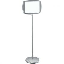 Bi-silque - Panel informativo rectangular de color gris lacado