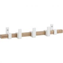 Gardelux by hermeta - Perchero de pared - madera - 3 colgadores - blanco