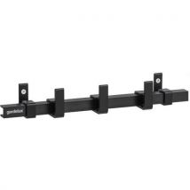 Gardelux by hermeta - Perchero de pared negro con 3 colgadores negros