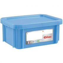 Gilac - Caja apilable haccp 12l azul 395x295x160 tap ouvercle - pp -