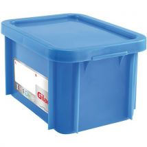 Gilac - Caja apilable haccp 15l azul 395x295x215 tap ouvercle - pp -