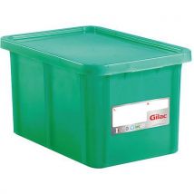 Gilac - Caja apilable haccp 55l verde 595x395x320 tap ouvercle - pp