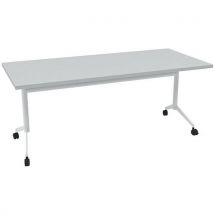 Quadrifoglio - Mesa de reunión - 180 x 80 x 73 - pop-up - gris/blanco