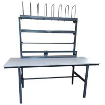 Mesa de Embalaje Completa 2000 mm - Carga 300 kg - Robusta y Ajustable - Ideal para Embalar - Manutan Expert