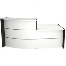 Kerkmann - Mostr. Recep. Bari blanco - con mód. Recepc. Izquierda