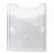 Exacompta - Caja para montaje en pared a4 vertical-cristal