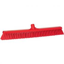 Vikan - Escoba 610 mm suave/dura rojo