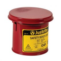 Justrite - Bidón de seguridad de sobremesa 124 x 140 rojo 1 l