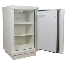 Trionyx - Armario de seguridad 90 min 1 puerta blanco/amarillo