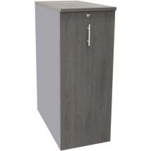 Simmob - Cajonera tower h114 3 baldas 1 ds aluminio/roble gris