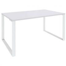 Escritorio 140x80 blanco/patas blancas - Manutan