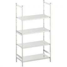 Estantería médica Norme 5 - Acero inoxidable - 1800x1200x600 mm - 4 baldas - 600 kg carga máx. - Hupfer