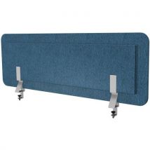 Pant. Acústica 120 cm azul jaspeado+2 pinzas solo escritorio - Manutan