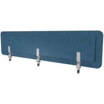 Pant. Acústica 140 cm azul jaspeado+3 pinzas solo escritorio - Manutan