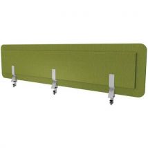 Simmob - Pant. Acústica 160 cm verde cartujo+3 pinzas solo escritorio