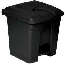Probbax - Contenedor con pedal 30 l - antibacteriano - negro - probbax