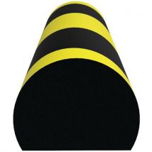 Paragolpes redondeado para superficie - rojo y blanco - Manutan