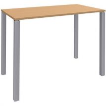 Simmob - Mesa alta 4 patas 140x105x60 cm haya/pata aluminio