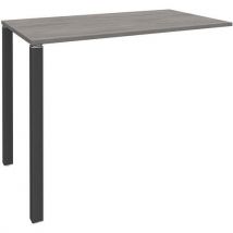 Simmob - Mesa alta 2 patas 140x105x60 cm roble gris/pata carbono