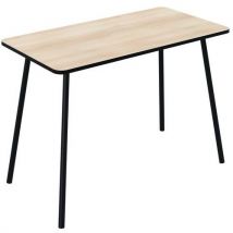 Meet By Paperflow - Escritorio para oficina en casa hop 100x50 cm haya/negro