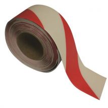 Ergomat - Rollo de 10 cm de ancho x 30 m de largo - rojo y blanco