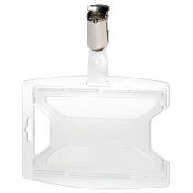 Durable - Portatarjetas de acceso con clip - 1 tarjeta