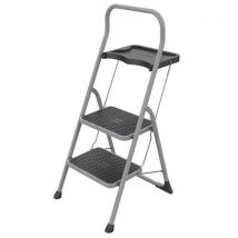 Artub - Escalerilla plegable de acero artuconfort - 2 peldaños