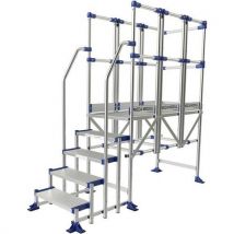 Tubesca-Comabi - Plataforma meca modul de 5 peldaños 15 m 3 bar. 2 rampas