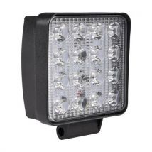 Stak - Lámpara de trabajo cuadrada 12/24v 48w 2800 lúmenes. Negro