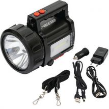 Velamp - Kit proyector led 10 w 735 lm + linterna lateral + powerbank