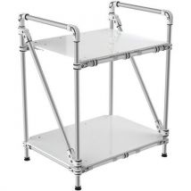 Trilogiq - Carro auxiliar tubular con balda maciza 800x600x1000