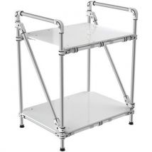 Trilogiq - Carro auxiliar tubular con balda maciza 700x500x1000