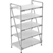 Trilogiq - Carro auxiliar tubular con balda maciza 1000x600x1600
