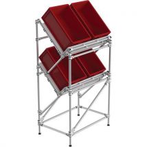 Trilogiq - Mini-rack para picking con estructura en v - 950x650x1740