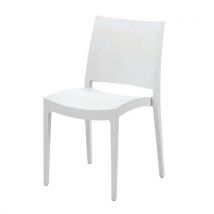 Flexfurn - Silla apilable de polipropileno jade - amarilla