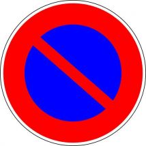 Kelias - Señal de aluminio b6a1 650 mm cl2 estacionamiento prohibido