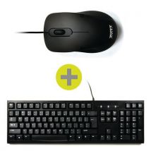 Port Connect - Pack teclado/ratón con cable - port connect