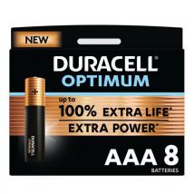 Duracell - 8 pilas aaa duracell optimum